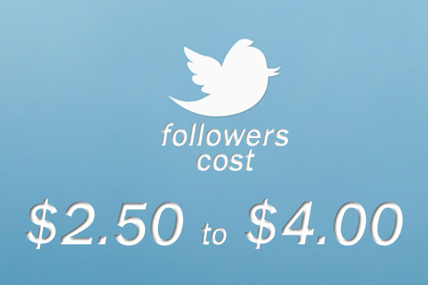 What does it cost to acquire a Twitter follower?